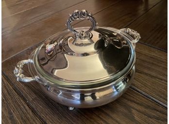Gorgeous Antique Silverplate Covered Casserole