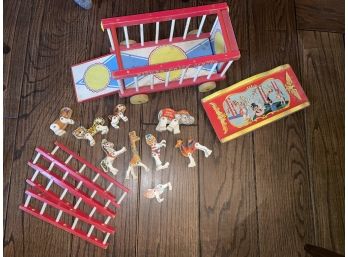 Great Vintage Fisher Price Wood Circus 1960's