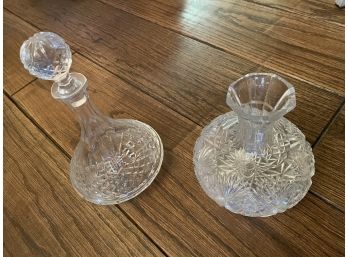 2 Vintage Glass Carafes