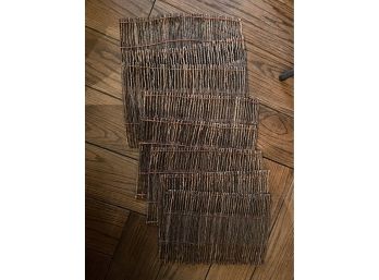 Beautiful Set Of 6 Twig Placemats