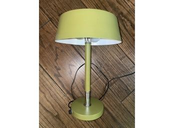 Vintage Mid Century Green Enamel Metal Desk Lamp