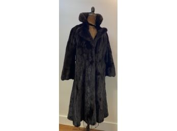 Black Glama Mink Coat