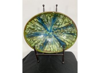 MCM  Ceramic Bowl Blue And Green Design