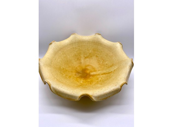 Hand Made Ceramic Ruffle Bowl