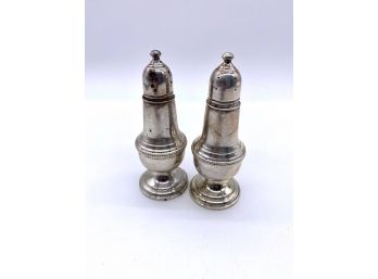 Empire Weighted Sterling Salt And Pepper Shakers