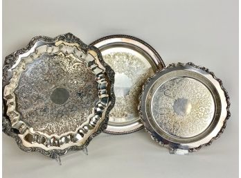 Silver Plate Trays (3)