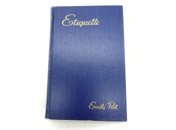 Vintage 1937 Edition 'Etiquette' By Emily Post