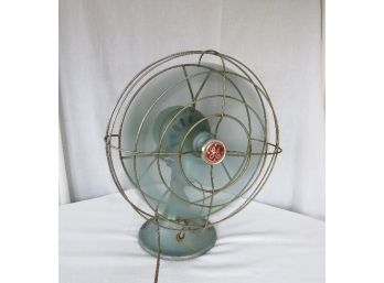 1950's Era G.e. Vortalex 3 Speed Oscillating Metal Fan-working