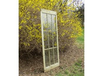 Vintage Farmhouse Wood Window-9 Glass Panes-Be Crafty- The Possibilities Are Endless!