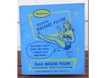 Woo Hoo For Her Hoo Hoo - Vintage Boxed Ladies Electric Massage Pillow 1950's - 60's  All Orig