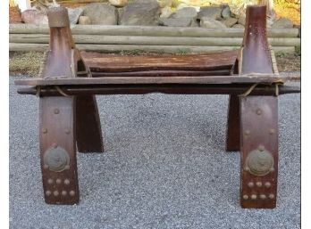 Egyptian Camel Foot Saddle Stool Or Ottoman - Very Unique