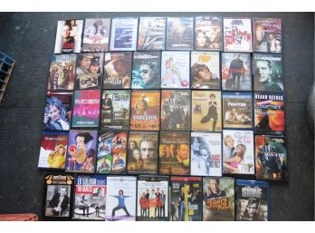 Lot Of 39 DVDs And Bluray Discs (used)