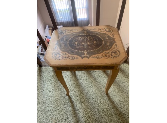 $1.2k Swiss Music Box / Side Or Storage Table (Working)