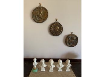'Classical' Style Decor Lot 8 Pieces Made In Italy And Spain Look At Description