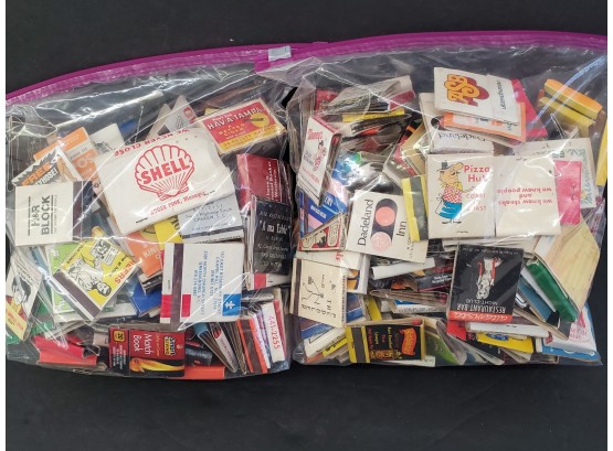 Vintage 60s 70s And Up Match Book Collection From USA &  Around The World