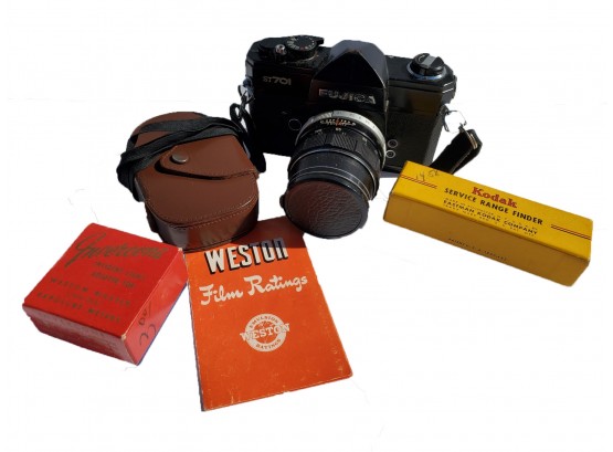 Vintage Fujica ST701 Camera With Weston Light Meter Kodak Rangefinder