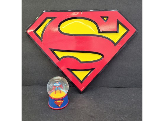 Pressed Tin SUPERMAN Symbol