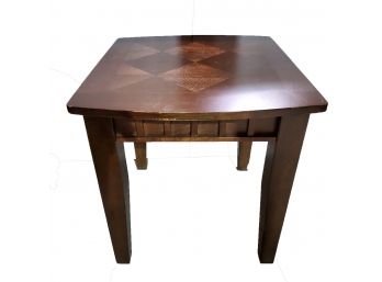 Inlay Mahogany Side Table
