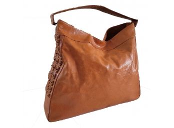 Large Leather Tory Burch Shoulder Bag