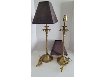 Nice Set Of Brass Lamps