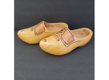 Vintage Men's Wooden Shoes From Holland