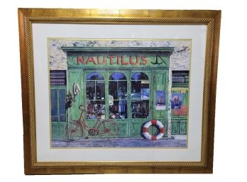 Beautiful Hand Signed  Framed Lithograph By Guido Bocelli Called Nautilus