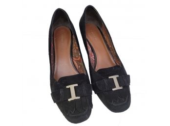Etienne Aigner Black Suede Ladies Shoes