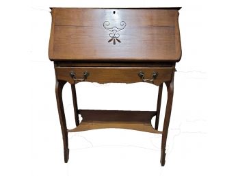 Vintage Oak Childs Slant Front Desk