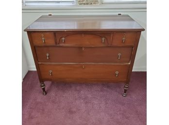 Antique Victorian Drop Mahogany Handle Dresser