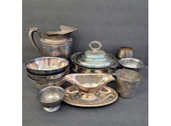 Mixed Lot Of Silver Plate Items