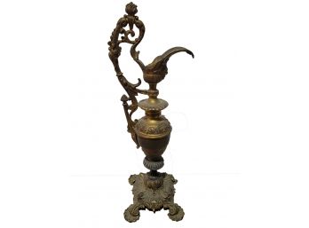 Antique Cast Metal Decorative Ewer