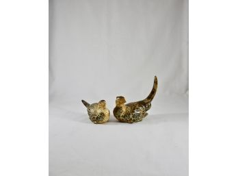 Pair Of Vintage Ceramic Bird Figurines