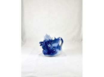 Blue And White Moose Pitcher