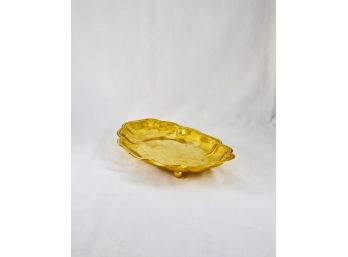 Vintage 24k Gold Plated Decorative Dish