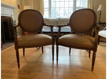 Pair Of French Fautiule Style Ethan Allen Chairs