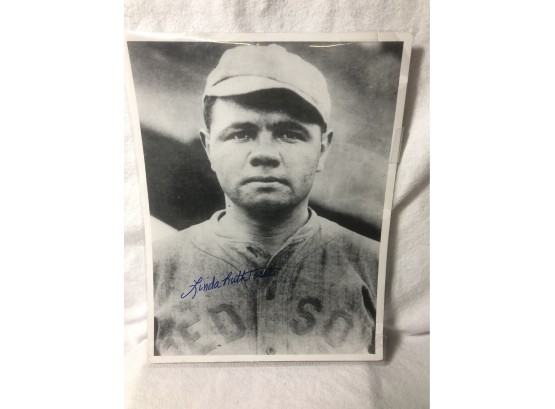 Babe Ruth Photo, Signed By Daughter