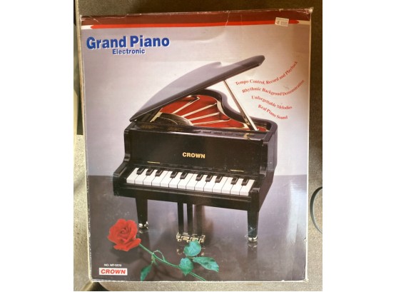 BLACK Electronic Grand Piano, Still In Original Box, Toy