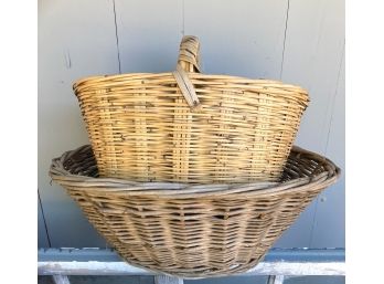 A Wash Basket & A Gathering Basket