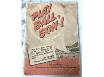 Book 'PLAY BALL SON!' , From FORD MOTOR CO., Baseball Book