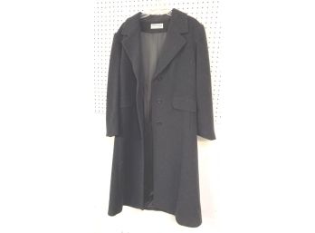Beautiful Long Wool Coat By 'FORCASTER', Size 16