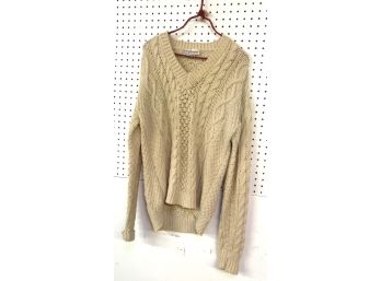 Vintage VIRGIN WOOL SWEATER, Hand Made In Italy, Isles Of SARDEGNA