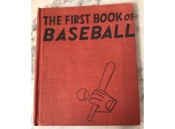 'THE FIRST BOOK OF BASEBALL', Vintage, Great Graphics, By Benjamin Brewster