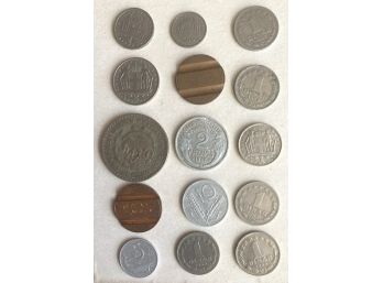 15 Various Foreign Coins