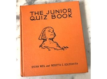 Vintage 'THE JUNIOR QUIZZ BOOK', Complete With Answers Section