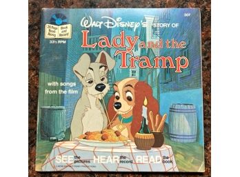 Vintage 'Disney' RECORD/BOOK, 'Lady And The Tramp'