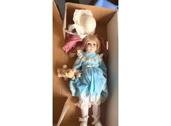 Boxed 'Dolls By Jerri', PAULA,  Comes With Her Little Teddy Bear