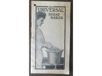 Booklet 'UNIVERSAL BREAD MAKER', With Recipes!
