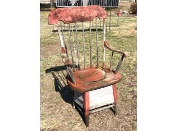 Old Potty Chair That Is PERFECT FOR A GARDEN FEATURE!