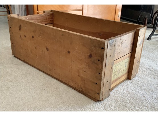 Vintage Alcoa Large Wood Crate  From Whitney Blake On Dixwell In Hamden