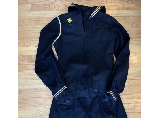 Vintage WW11 Navy Blue Service Uniform